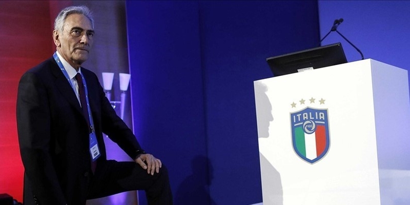 Il presidente FIGC Gabriele Gravina Il presidente FIGC Gabriele Gravina
