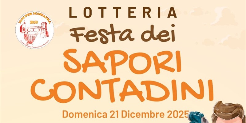 "Festa dei sapori contadini", torna la lotteria solidale