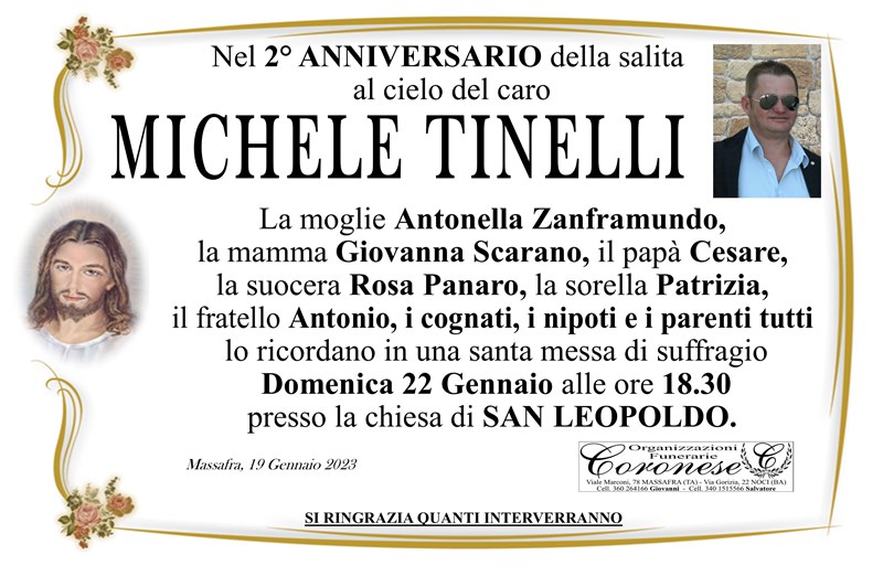 Anniversario di Michele Tinelli