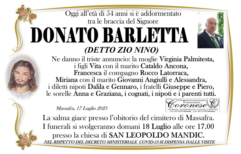 manifesto funebre