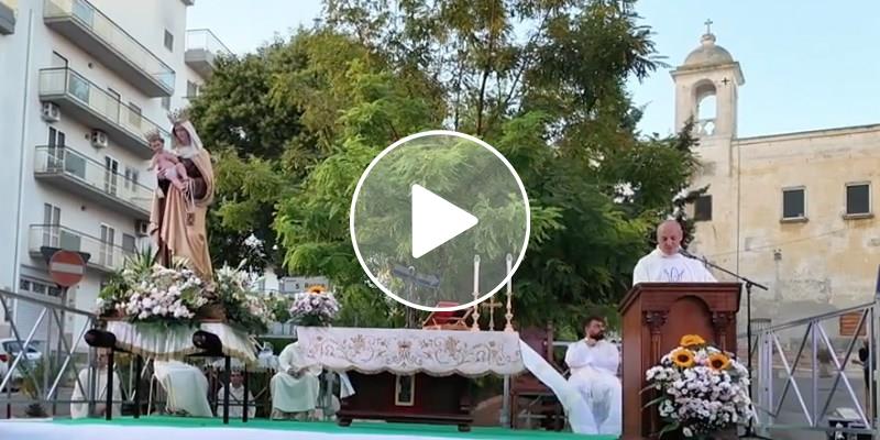 Festa della Madonna del Carmine: santa messa in piazza San Rocco
