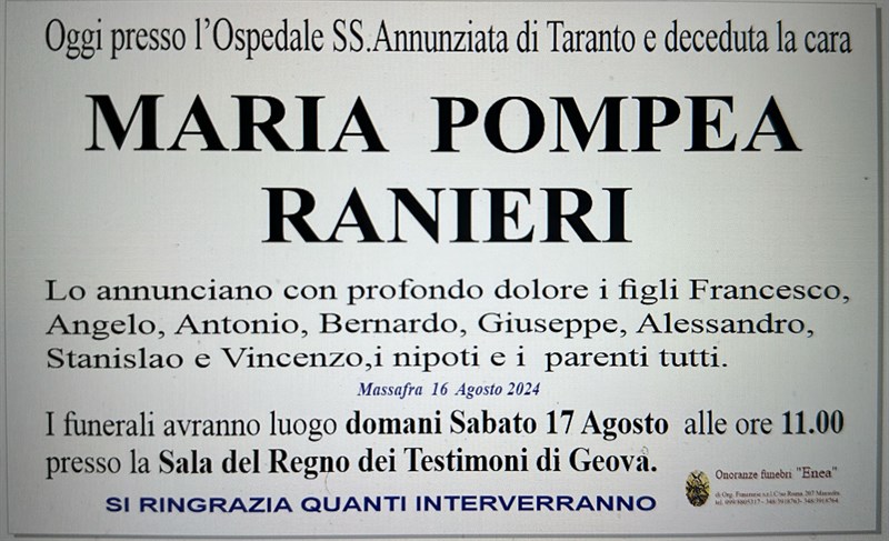 manifesto funebre