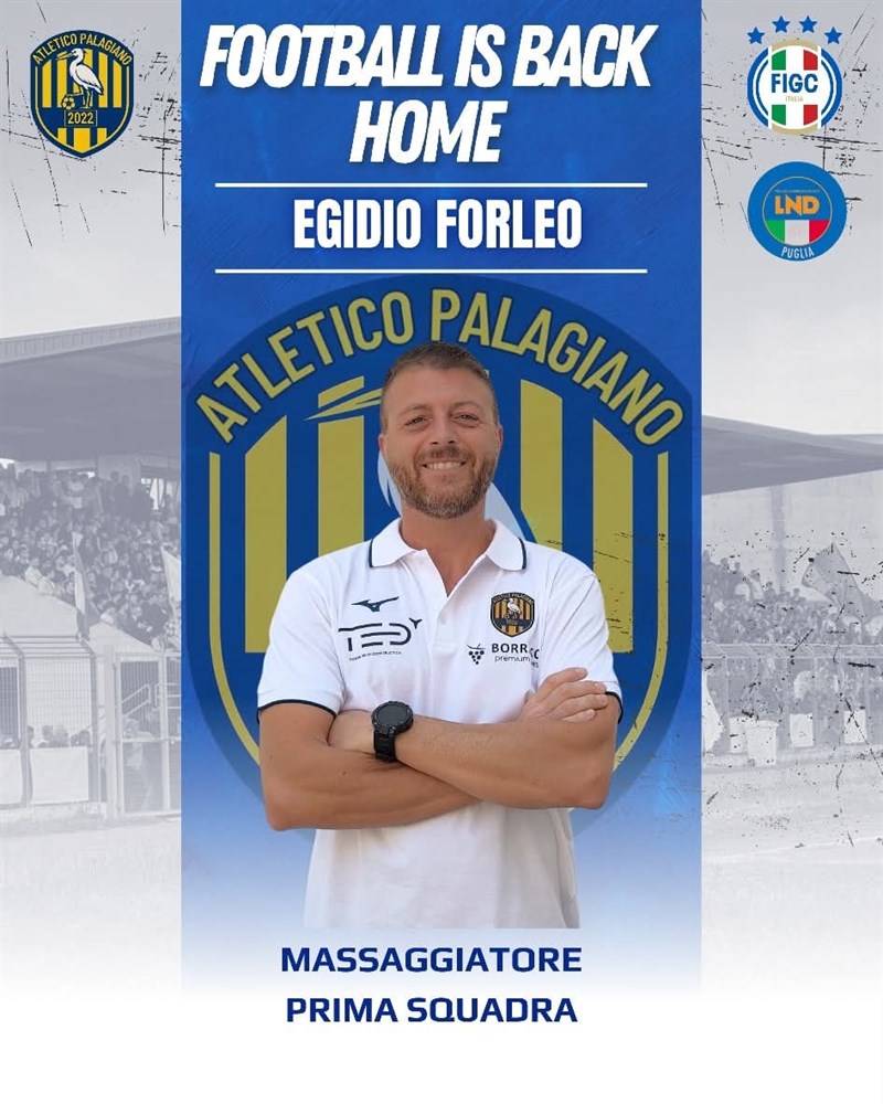 Lo staff dell'Asd Atletico Palagiano