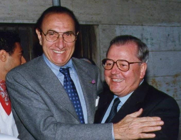 Pippo Baudo e Nino Di Gioia, il patron di Crisalide