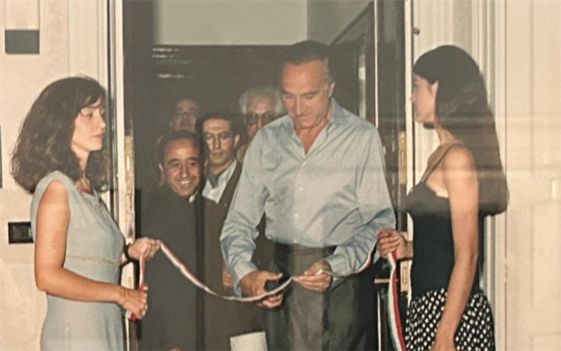 Pippo Baudo inaugura il Valentino Recording Studio