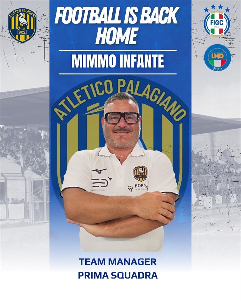 Lo staff dell'Asd Atletico Palagiano
