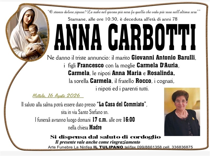 manifesto funebre
