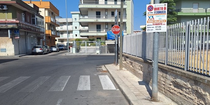 via Rossini angolo via Colombo - Massafra