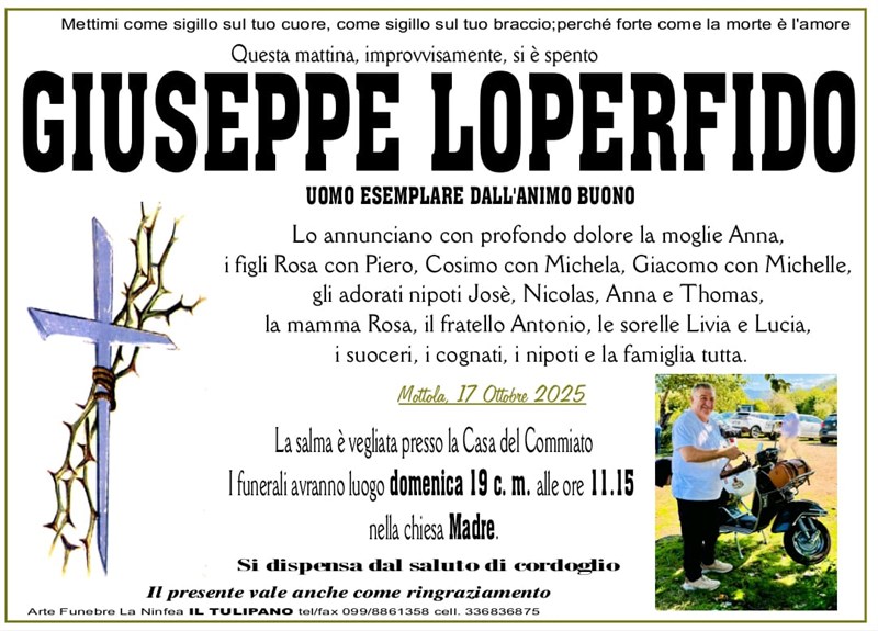 manifesto funebre