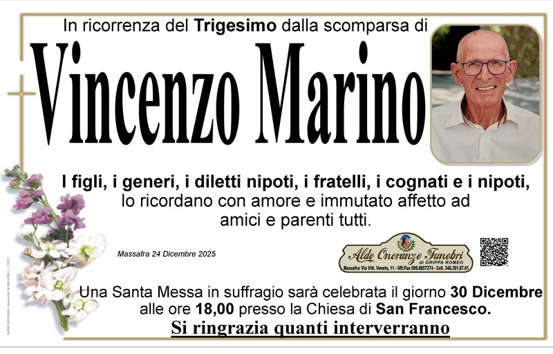Trigesimo di Vincenzo Marino