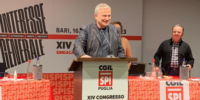 Il castellanetano Gianni Forte confermato segretario generale dello Spi Cgil Puglia