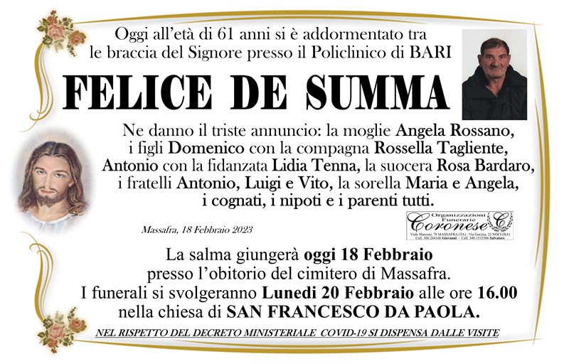 manifesto funebre