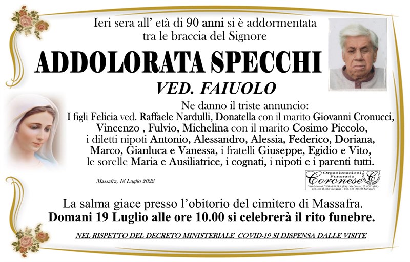 manifesto funebre