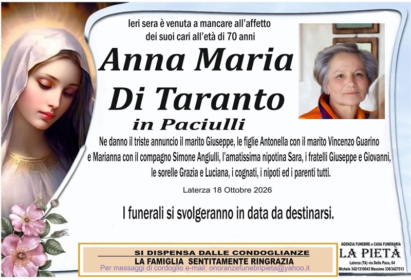 manifesto funebre