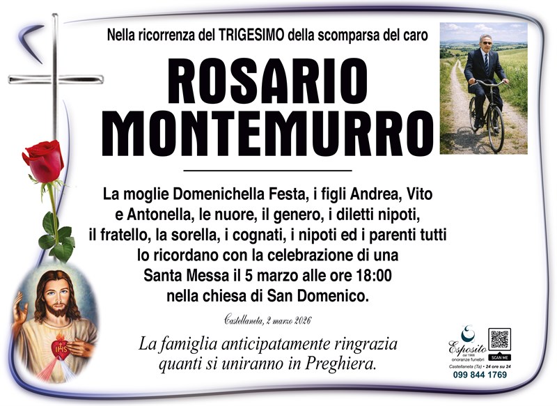 Trigesimo di Rosario Montemurro