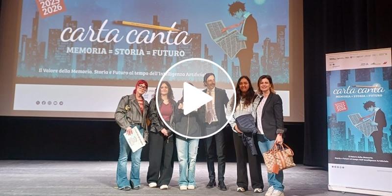 Un docufilm sul crollo di via Verdi: la classe 3^A vince il primo premio di «Carta Canta»