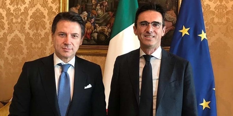 Giuseppe Conte e Mario Turco Giuseppe Conte e Mario Turco