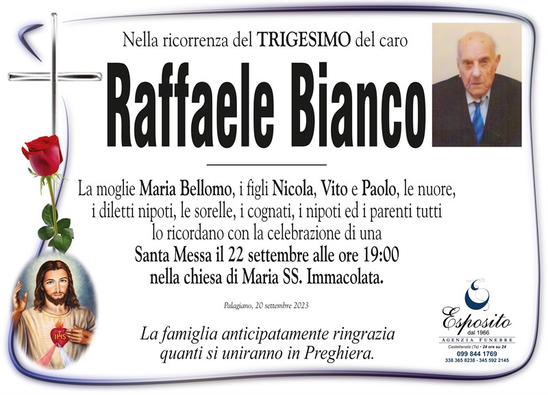 Trigesimo di Raffaele Bianco