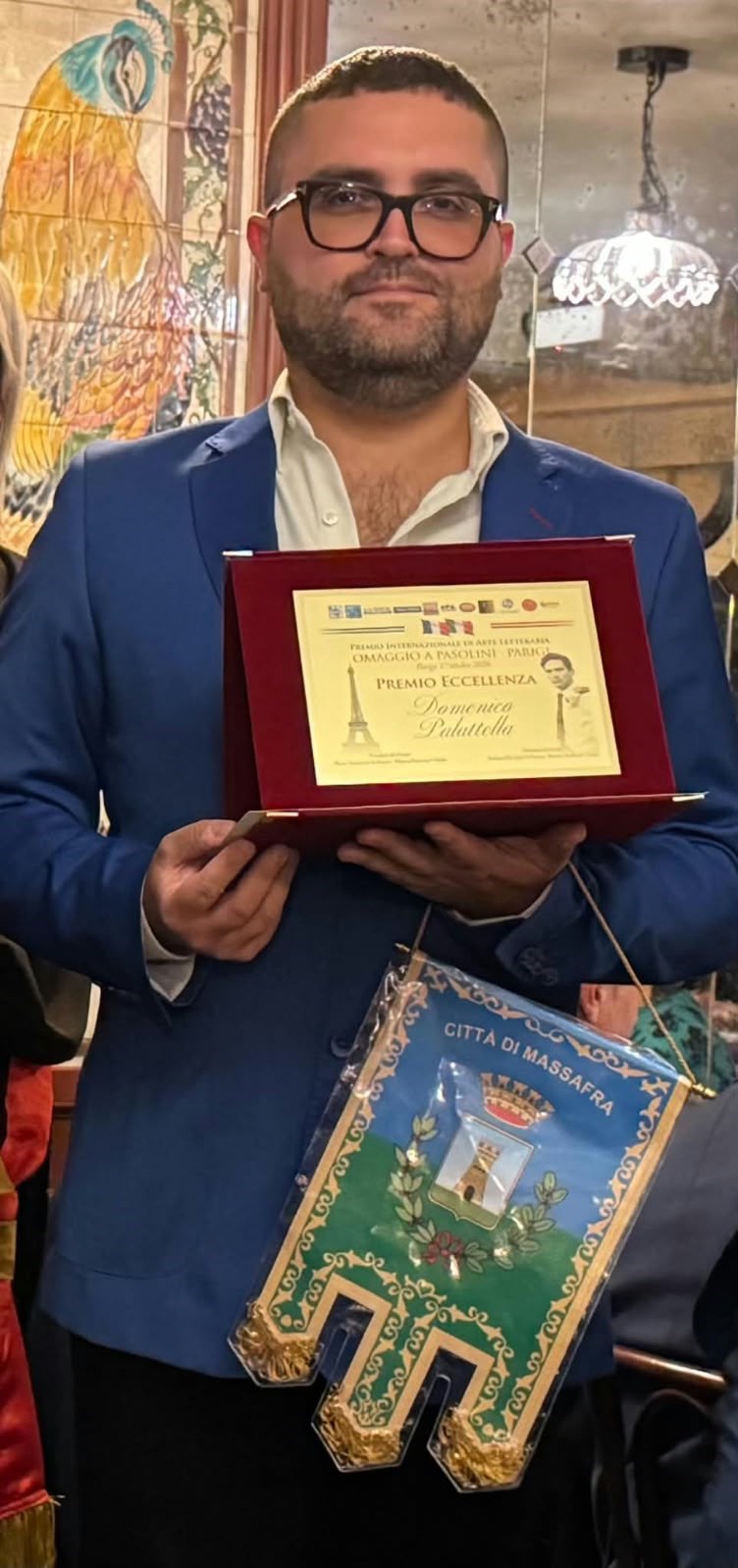 Premio Pasolini a Parigi per il critico Domenico Palattella