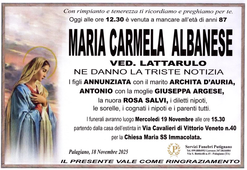 MARIA CARMELA ALBANESE