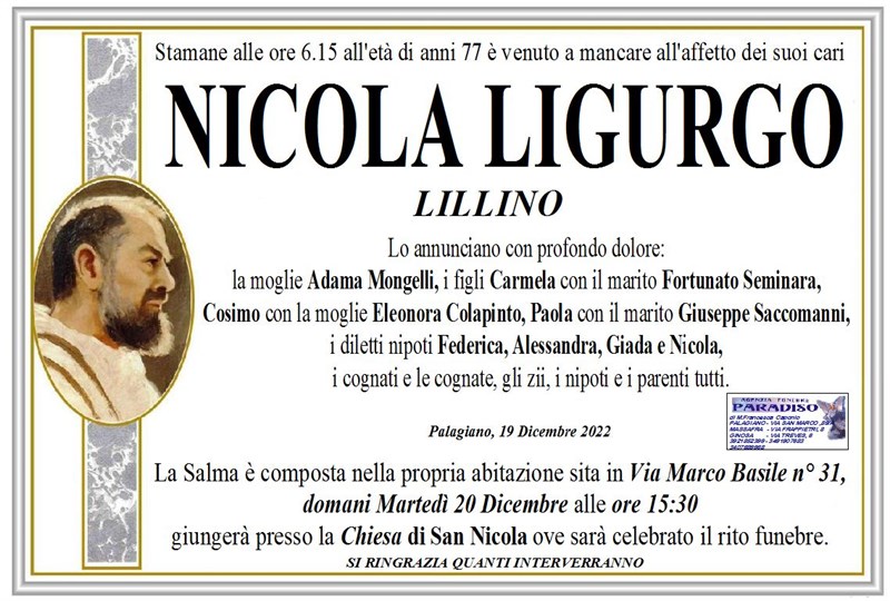 Trigesimo di Nicola  Ligurgo