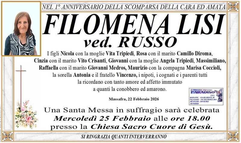 Anniversario di Filomena Lisi