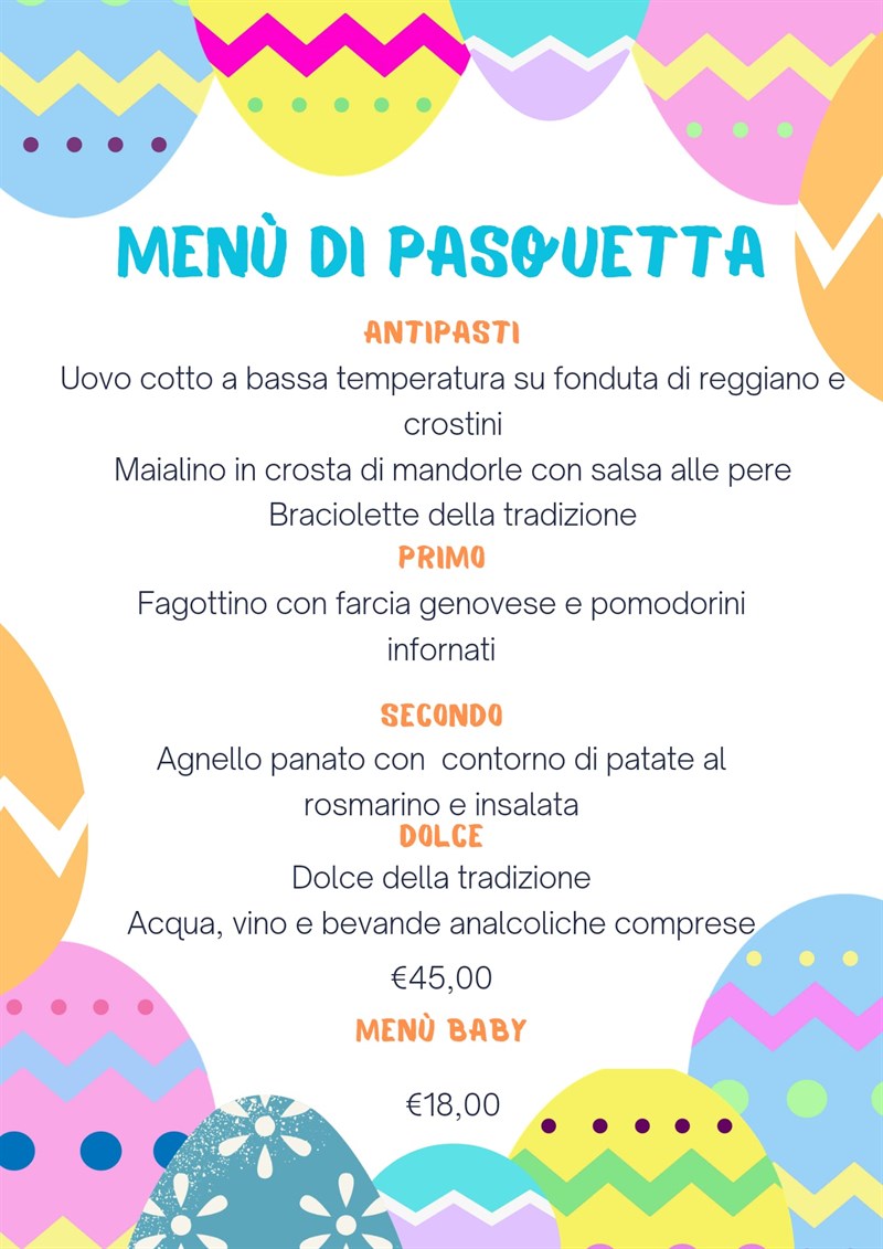 Il menù di Pasquetta