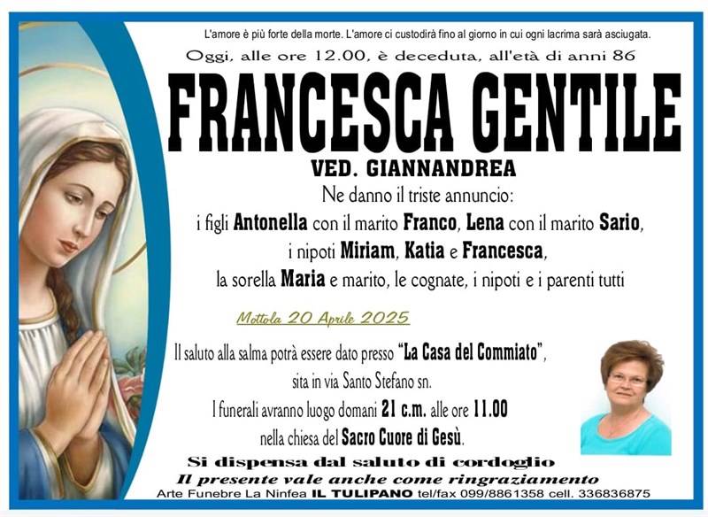 manifesto funebre