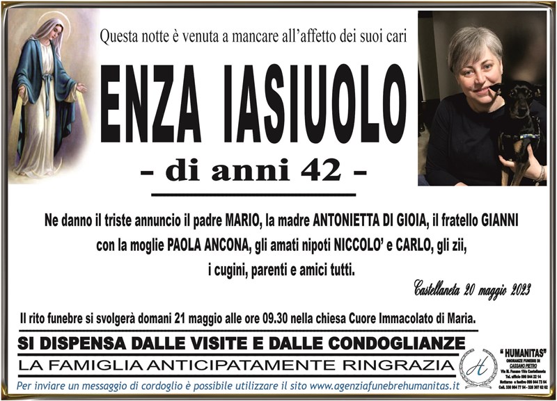 Trigesimo di Enza Iasiuolo