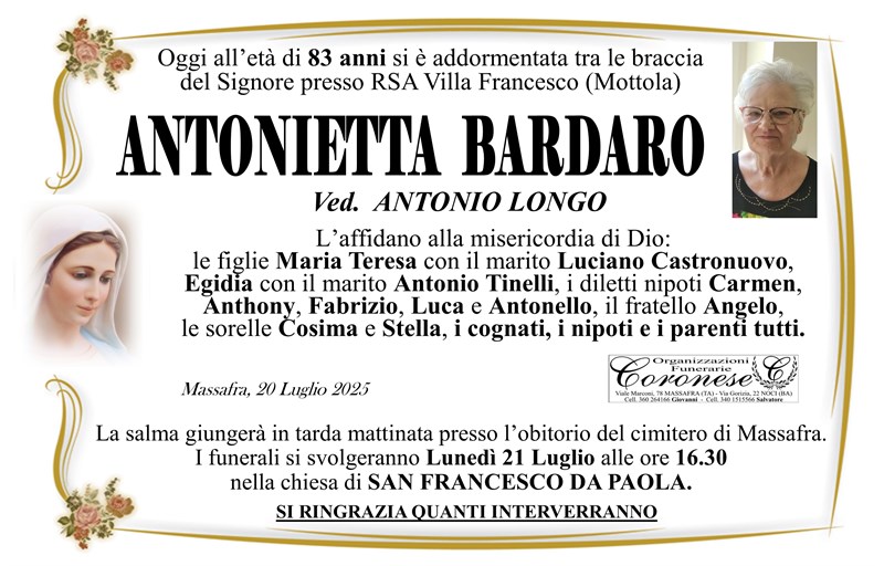 manifesto funebre