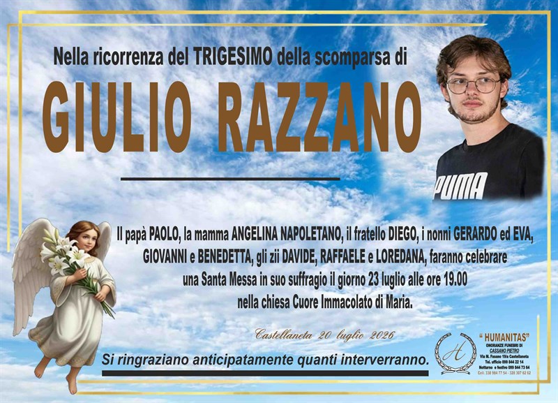Trigesimo di Giulio Razzano
