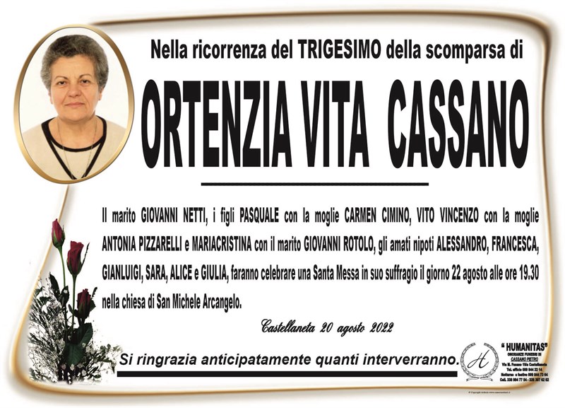 Ortenzia Vita Cassano