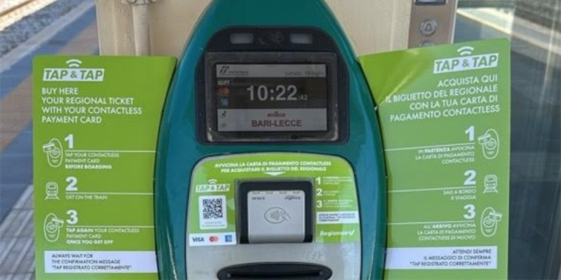 Treni regionali: sulla linea Bari Taranto attivato il servizio di acquisto Tap & Tap