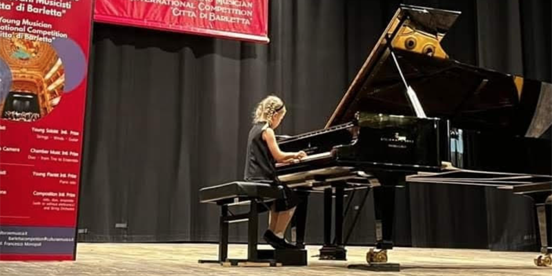 Valeria Fichera Notaristefano durante la sua esibizione Valeria Fichera Notaristefano durante la sua esibizione