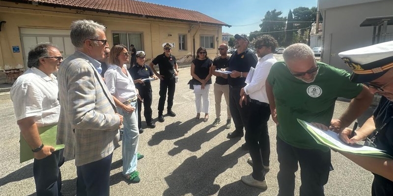 Parcheggio Mezzacapo, sopralluogo del presidente di Kyma Mobilità