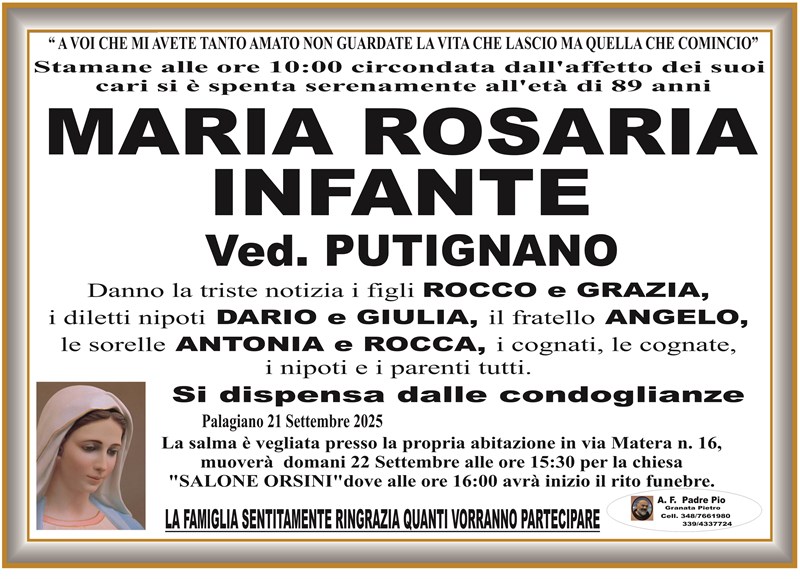 manifesto funebre