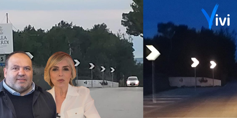 Il tratto oggetto dell'intervento e Angelo Laterza e Teresa Errico Il tratto oggetto dell'intervento e Angelo Laterza e Teresa Errico