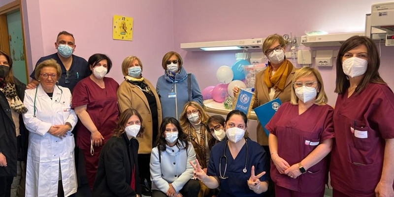 Foto di gruppo in ospedale Foto di gruppo in ospedale