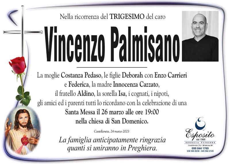 Trigesimo di Vincenzo Palmisano