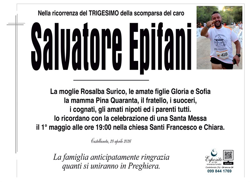 Trigesimo di Salvatore Epifani