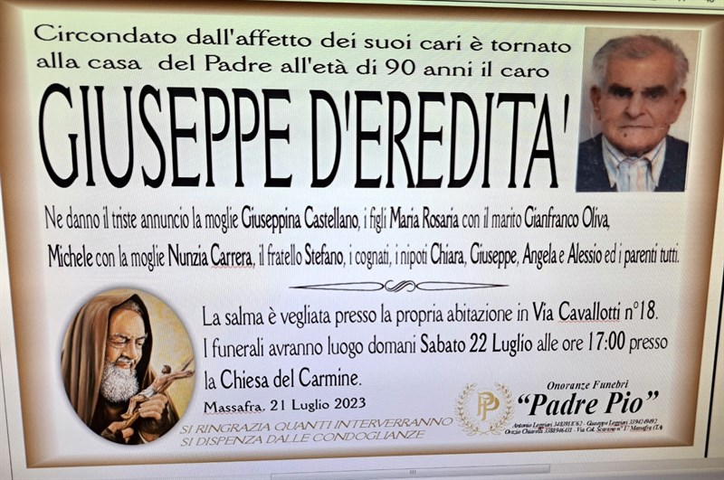 manifesto funebre