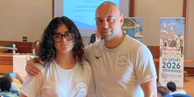 Giorgia Maggi e il suo allenatore Giorgia Maggi e il suo allenatore
