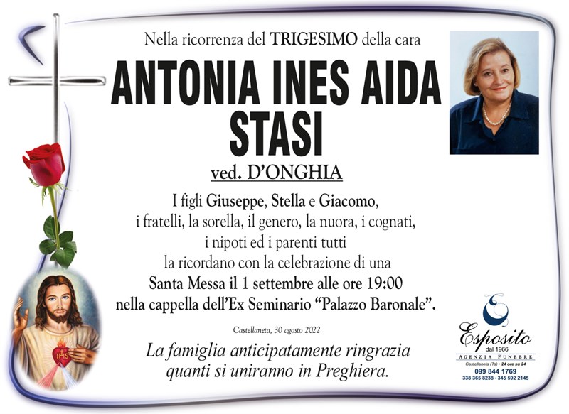 Trigesimo di Antonia Stasi