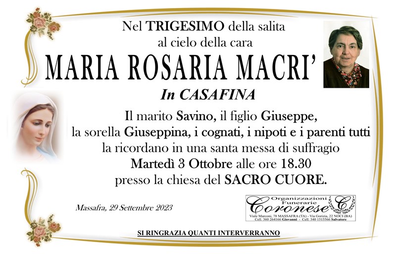 Maria Rosaria Macri'