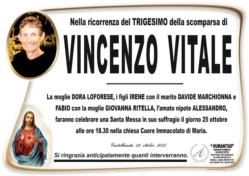 Trigesimo di Vincenzo Vitale