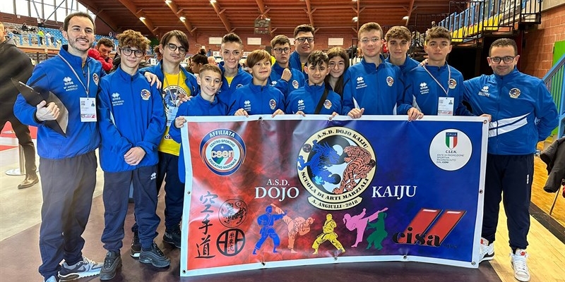Gli atleti dell'Asd Dojo Kaiju