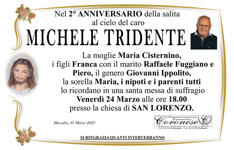 Anniversario di Michele Tridente