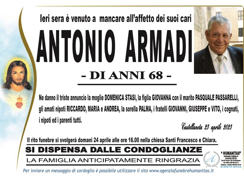 Anniversario di Antonio Armadi