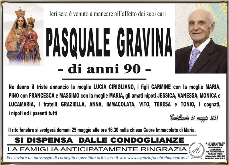 Trigesimo di Pasquale Gravina