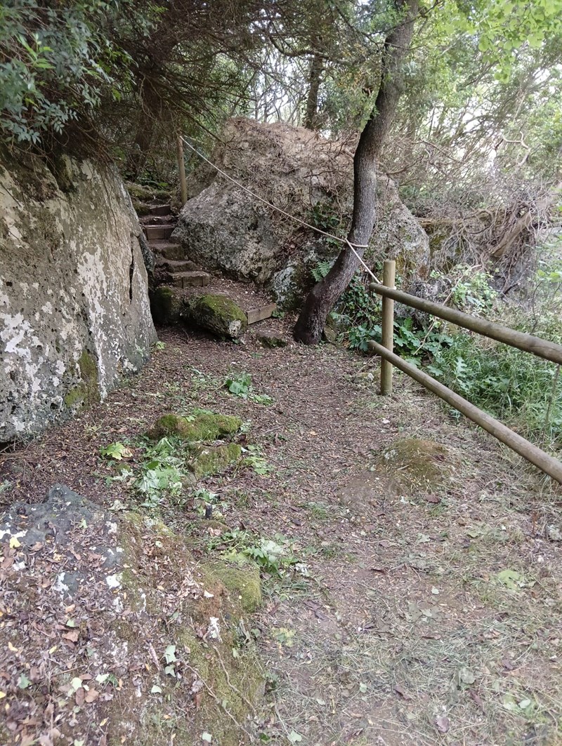 Il percorso che conduce alla grotta del Mago Greguro